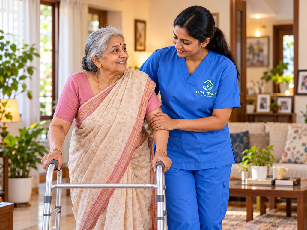 Elderly Care Services at Home in Bangalore - CURE HEALTH HOME CARE Bengaluru